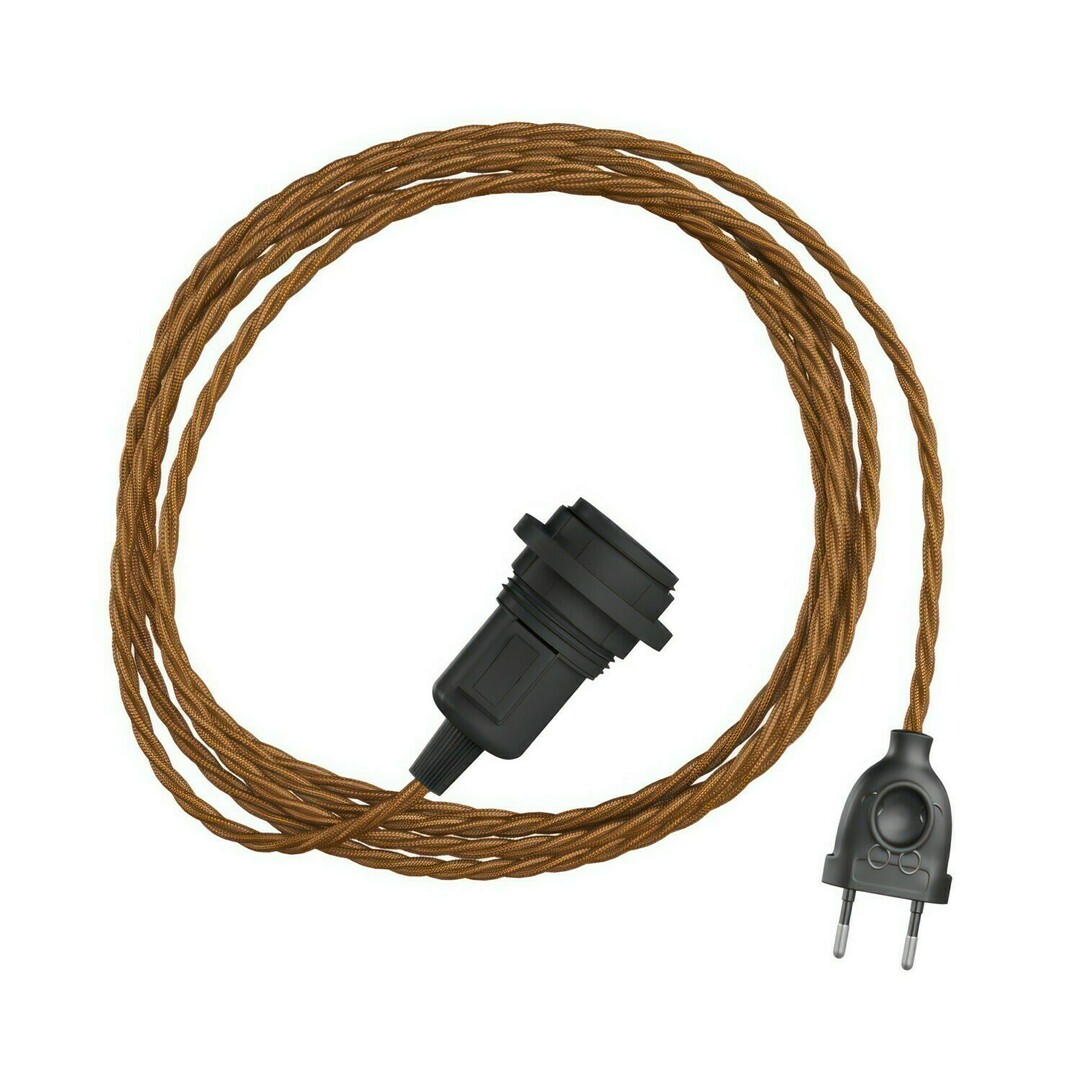 Kontrola Hnědá závěsná lampa Creative-Cables CAPL20391v2763 Hnědá závěsná lampa Creative-Cables CAPL20391v2763