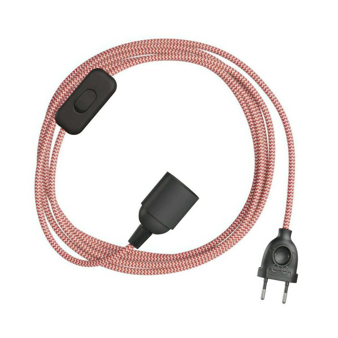 Kontrola Červená závěsná lampa Creative-Cables CAPL20395v275 Červená závěsná lampa Creative-Cables CAPL20395v275