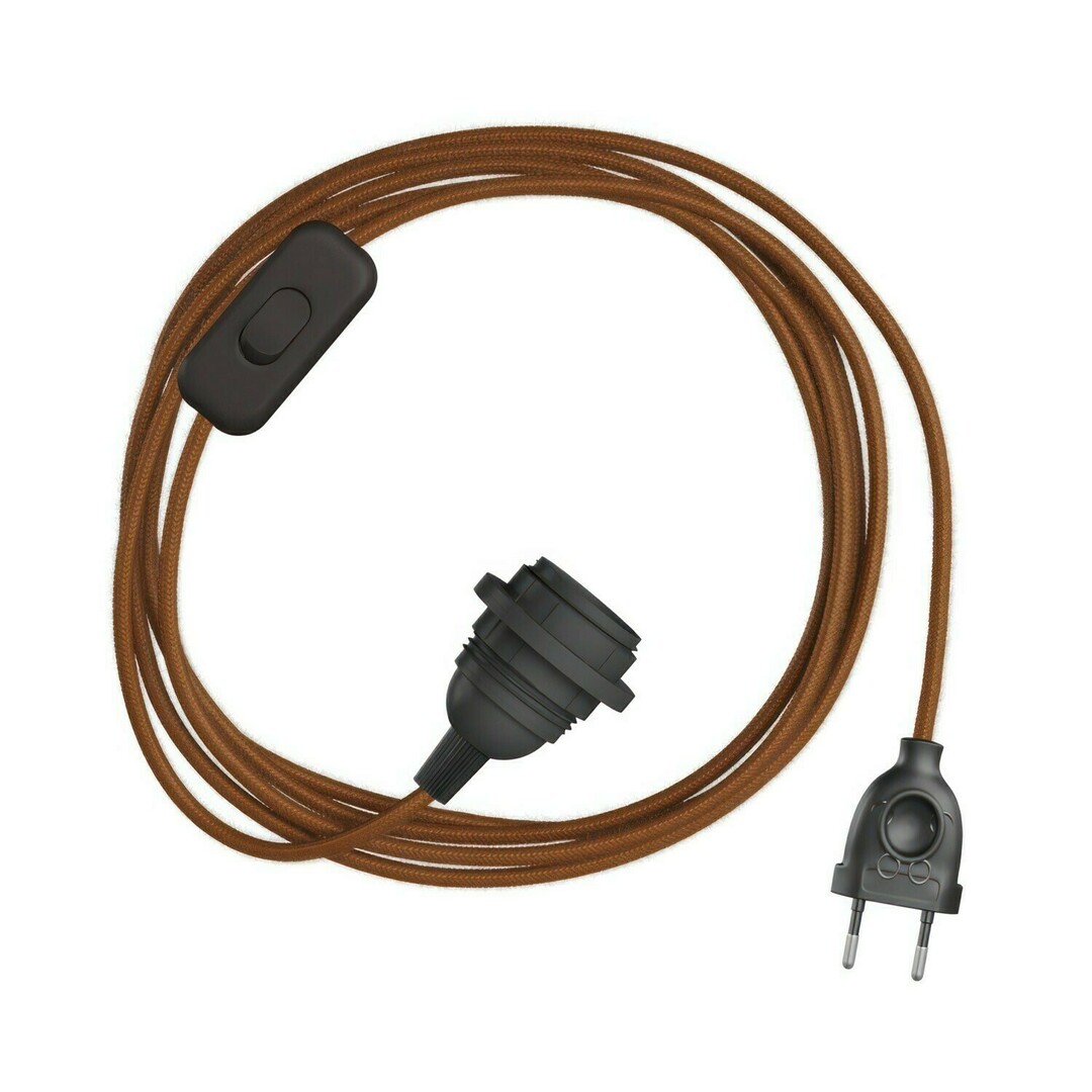 Kontrola Hnědá závěsná lampa Creative-Cables CAPL20396v2780 Hnědá závěsná lampa Creative-Cables CAPL20396v2780