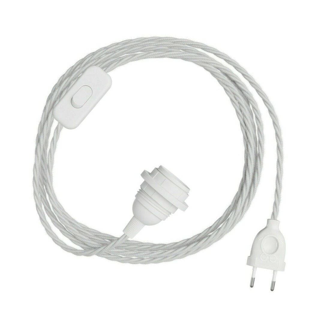 Kontrola Bílá závěsná lampa Creative-Cables CAPL20397v27831 Bílá závěsná lampa Creative-Cables CAPL20397v27831