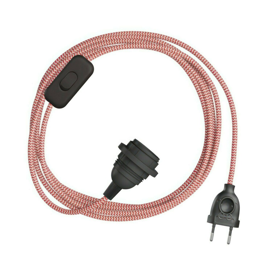 Kontrola Červená závěsná lampa Creative-Cables CAPL20398v27894 Červená závěsná lampa Creative-Cables CAPL20398v27894