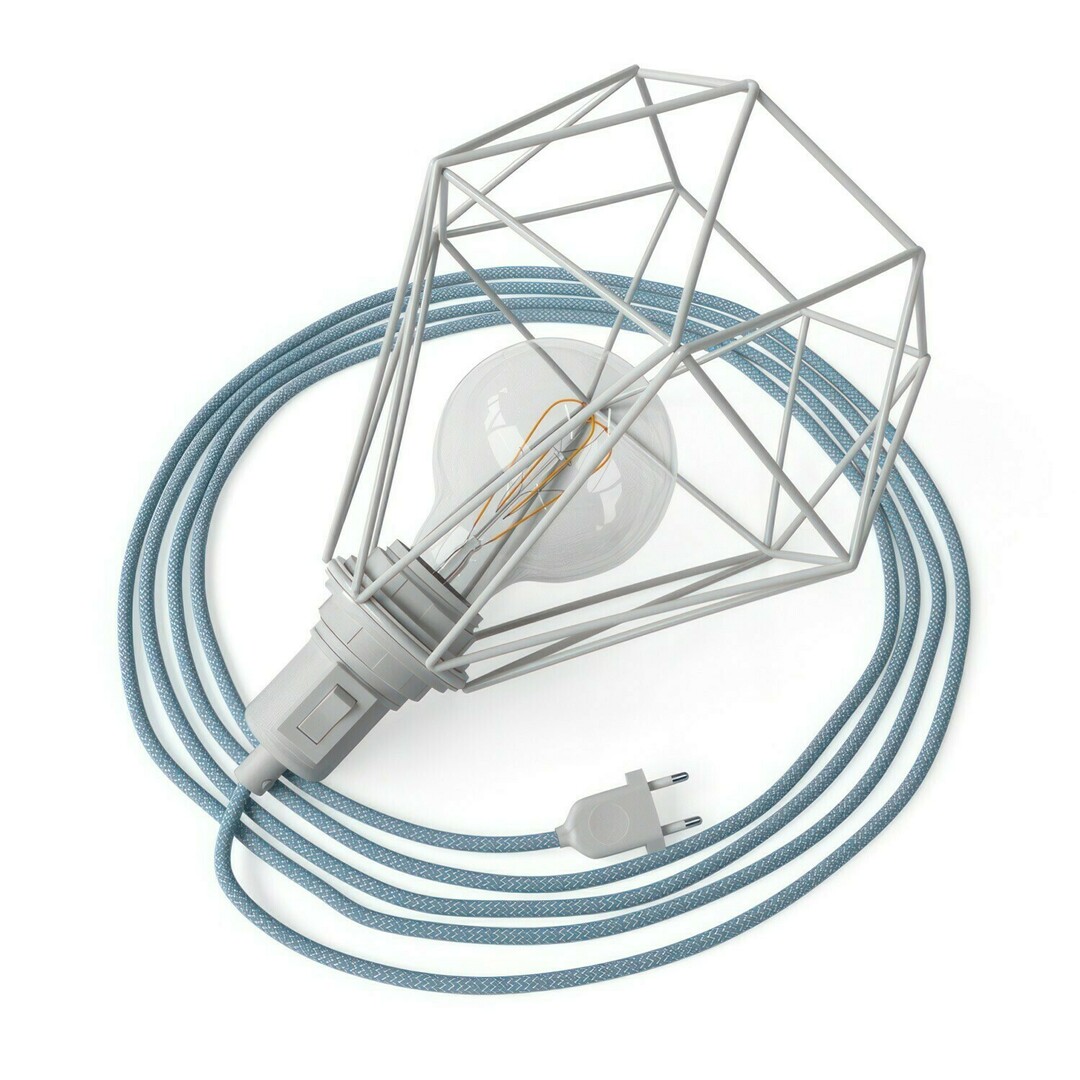 Kontrola Bílá závěsná lampa Creative-Cables CAPL20417v28281 Bílá závěsná lampa Creative-Cables CAPL20417v28281