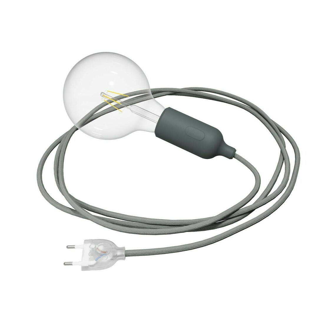 Kontrola Šedá závěsná lampa Creative-Cables CAPL2075v2973 Šedá závěsná lampa Creative-Cables CAPL2075v2973