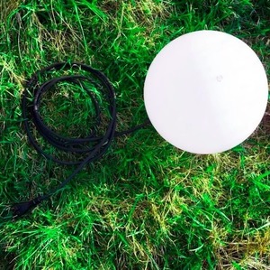 LUNA BALL 25 cm dekorativní zahradní koule s montážní sadou - PREMIUM - UV small 6