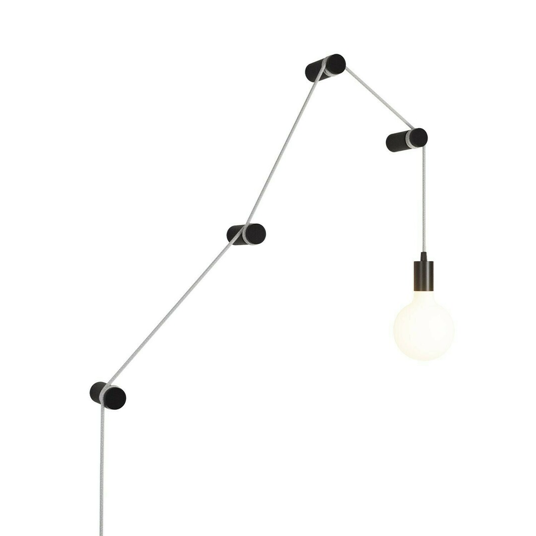 Kontrola Černá závěsná lampa Creative-Cables CAPL20838v2932 Černá závěsná lampa Creative-Cables CAPL20838v2932