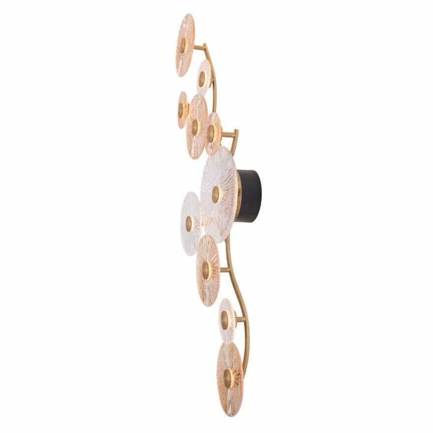 Pohled Nástěnné světlo Max Light Allure W0354 zlaté 10x LED 43W 3000K Nástěnné světlo Max Light Allure W0354 zlaté 10x LED 43W 3000K