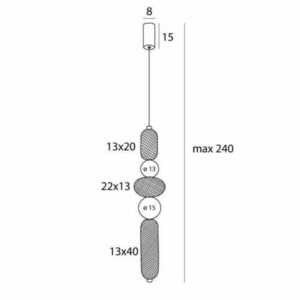 Přívěsek světla Max Light Bora P0592 černo-zlatý 22 cm LED 28W 2 Přívěsek světla Max Light Bora P0592 černo-zlatý 22 cm LED 28W small 2