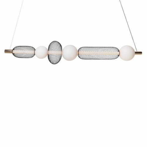 Kontrola Závěsné svítidlo Max Light Bora C P0593 černé zlaté 29W LED 130 cm