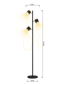 TOULOUSE - Trojitá stojací lampa Aviano PREMIUM 4 TOULOUSE - Trojitá stojací lampa Aviano PREMIUM small 4