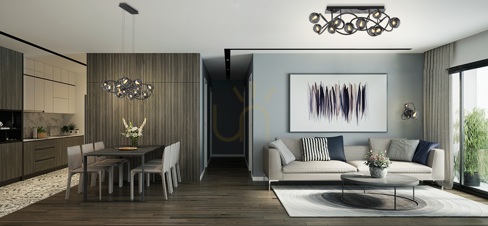 Pohled Designová stojací lampa NANCY - Aviano Premium Designová stojací lampa NANCY - Aviano Premium
