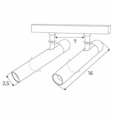 Kontrola Lištové svítidlo Max Light MAX M0020Z černé 2bodové Zigbee 10W magnetické