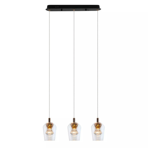Kontrola Závěsné svítidlo Tasa 1xLED černá PL0143-3