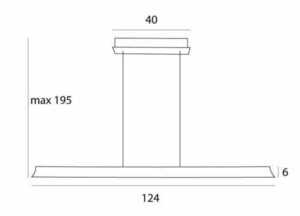Závěsné svítidlo JO-JO Simple, černo-šedé, LED, 124 cm, Max Light P0595 small 2