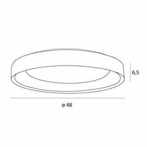 Plafon Max Light Tornado C0236 bílý 48 cm LED 40W small 2