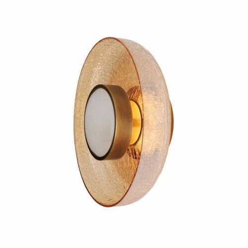 Kontrola Nástěnné svítidlo Max Light Signature W0352 mosaz jantarové sklo 22 cm