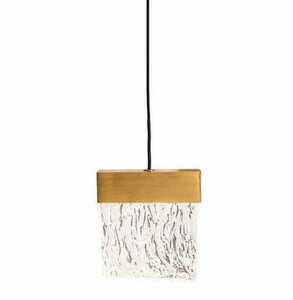 Závěsné svítidlo Max Light Vetro P0573D kartáčované zlato LED 13 cm small 1