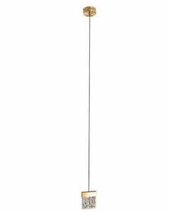 Závěsné svítidlo Max Light Vetro P0573D kartáčované zlato LED 13 cm small 0