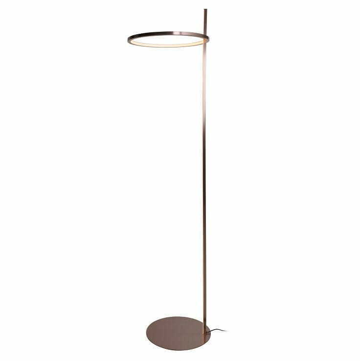 Kontrola Podlahová lampa Max Light Lozanna F0061 LED 27W kartáčovaný bronz 170 cm Podlahová lampa Max Light Lozanna F0061 LED 27W kartáčovaný bronz 170 cm
