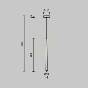Závěsná lampa CASCADE MOD132PL-L6BK Maytoni small 9