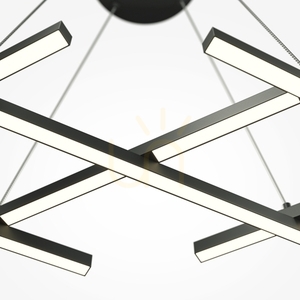 Závěsné svítidlo HALO MOD244PL-L50BK černé, LED 40 W 3000/4000 K, 103,5 x 30 cm small 2