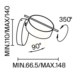NUANCE MOD180WL-L4W3K1 nástěnné svítidlo Maytoni small 9