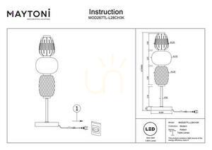 Stolní lampa PATTERN MOD267TL-L28CH3K Maytoni small 5