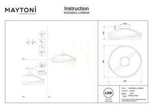 Stropní LED svítidlo Maytoni Plons MOD283CL-L34BS3K 34 W mosazné small 6