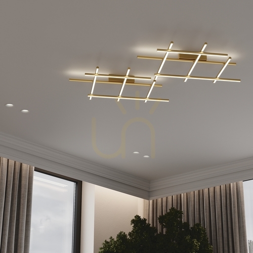 Kontrola Stropní svítidlo Maytoni Radiance MOD278CL-L50G3K LED 50 W zlaté 85 cm