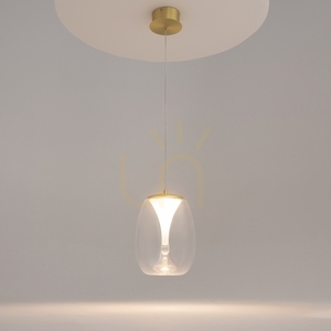Závěsné svítidlo SPLASH Maytoni MOD282PL-L8G3K1 LED 7W 620 lm 3000K zlaté čiré sklo ø20 cm small 0