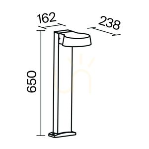 SHARE light post O443FL-L12GF3K IP54 Maytoni small 10