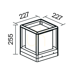 Světelný sloupek TRIM O455FL-01GF IP65 Maytoni small 9