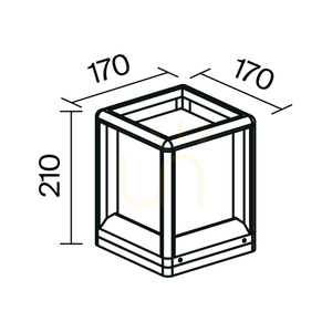 Světelný sloupek TRIM O455FL-01GF1 IP65 Maytoni small 8