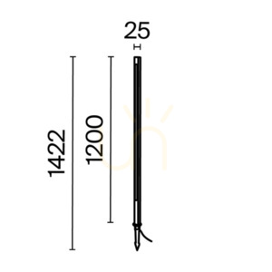 Světelný sloupek POLE O440FL-L18GF3K IP65 Maytoni. small 10