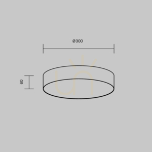 Plafond ZON C032CL-36W3K-RD-MG Maytoni small 8