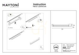 POINTS ROT kolejnicová lampa TR010-1-22W3K-M-B-DE Maytoni small 6