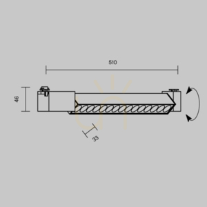 POINTS ROT kolejnicová lampa TR010-1-22W3K-M-B-DE Maytoni small 7