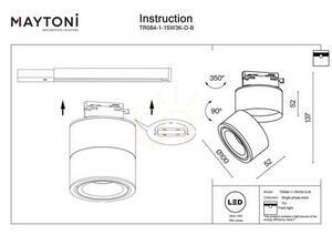 Kolejnicová lampa YIN TR084-1-15W3K-D-B Maytoni small 8