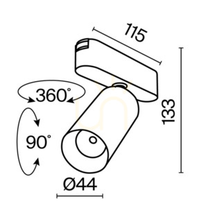 FOCUS LED reflektor na přípojnici TR103-1-12W3K-M-W Maytoni small 11