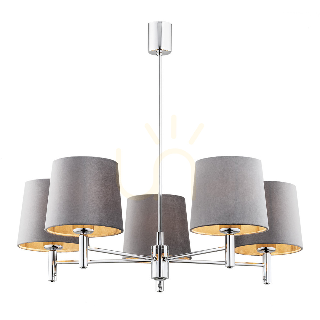 Kontrola Lustr ARGON BOLZANO PLUS 2108 chrom tmavě šedý, 5xE27, IP20 Lustr ARGON BOLZANO PLUS 2108 chrom tmavě šedý, 5xE27, IP20