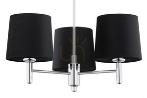 Lustr Argon BOLZANO PLUS černý chrom E27 3x1W IP20 6108 small 3