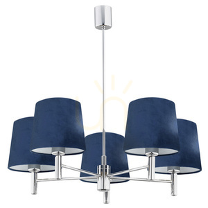 Lustr ARGON BOLZANO 2074 modrý velur chrom E27 5x15W 0 Lustr ARGON BOLZANO 2074 modrý velur chrom E27 5x15W small 0
