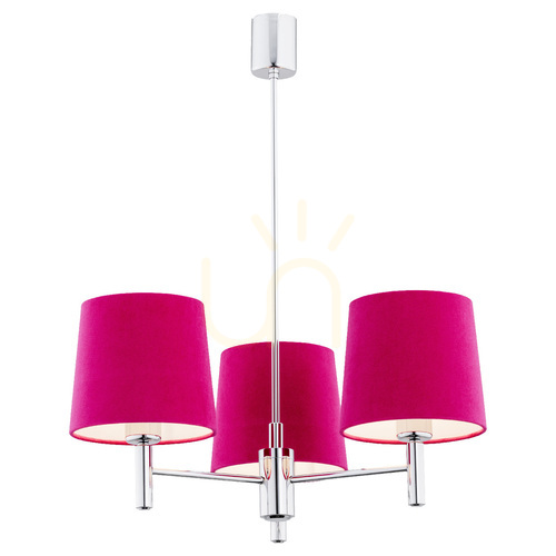 Kontrola Lustr Argon Bolzano růžový chrom 3xE27 1382