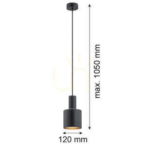 Závěsná lampa ARGON SINES černá E27 4219 small 1