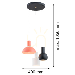 Závěsné svítidlo ARGON Sines 1480 bílé 3xE27 IP20 small 1