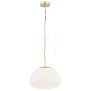 Závěsná lampa Argon TRINI bílá opálová mosaz E27 4316 small 0