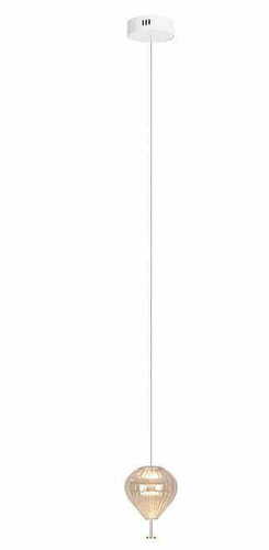 Kontrola Přívěsek světla Max Light Palloncini P0575 bílý chrom jantarové sklo LED 2x6W