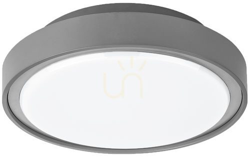 Kontrola Přisazené svítidlo Mareco Luce PIN 360 IP65 24 W 3000/4000 K s nouzovým modulem šedé 076539XM