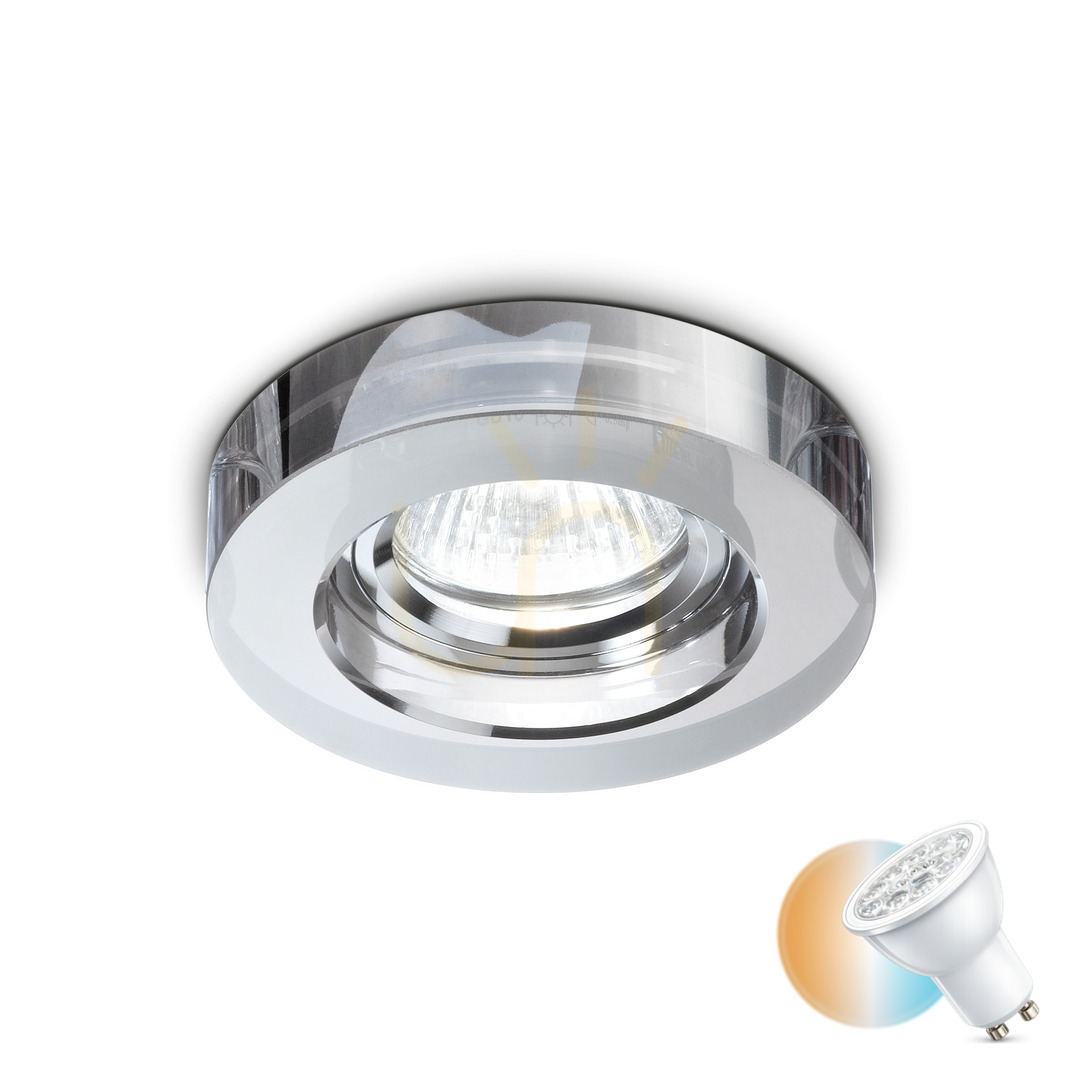 Kontrola Zapuštěné svítidlo Ideallux BLUES FI ROUND FUME chrom GU10 113982 Zapuštěné svítidlo Ideallux BLUES FI ROUND FUME chrom GU10 113982
