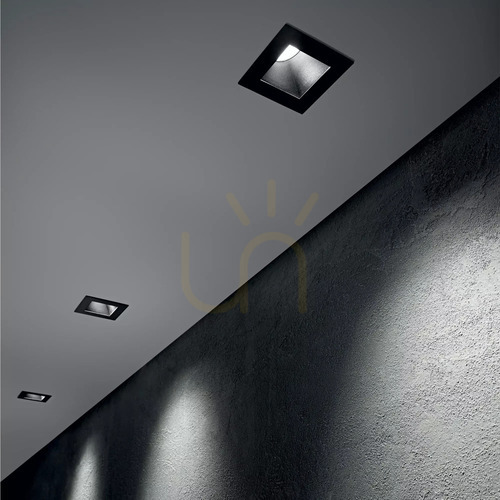 Kontrola Zapuštěné svítidlo Ideal Lux Dynamic černé 9W 3000K 252988