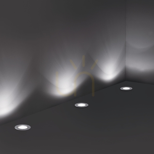 Kontrola Venkovní zapuštěné svítidlo Ideallux PARK Round Medium stříbrné E27 032825
